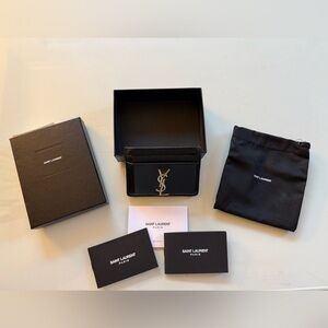 Yves Saint Laurent Black Card Holder
